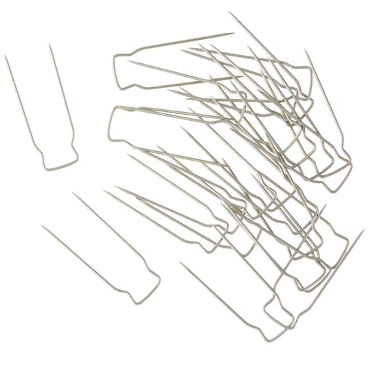 12 Packs: 25 ct. (300 total) Nickel Tidy Pins by Loops & Threads™